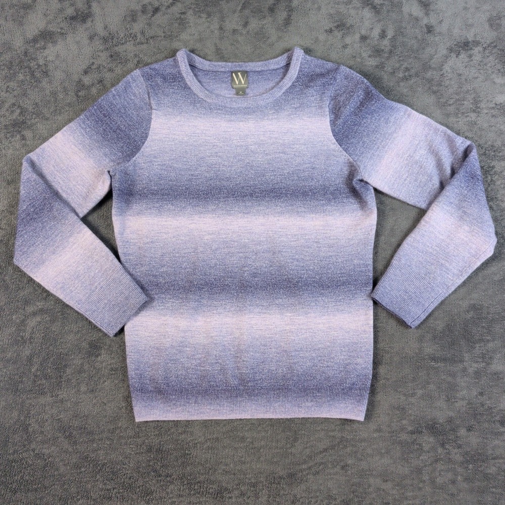 Worthington Women's Sweater Purple Ombre Fade Size Medium